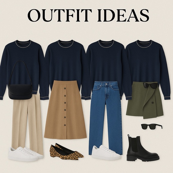 Ted Baker Wool Blend Crew Neck Sweater with Gold Piping - 0 - Picture 13 of 13